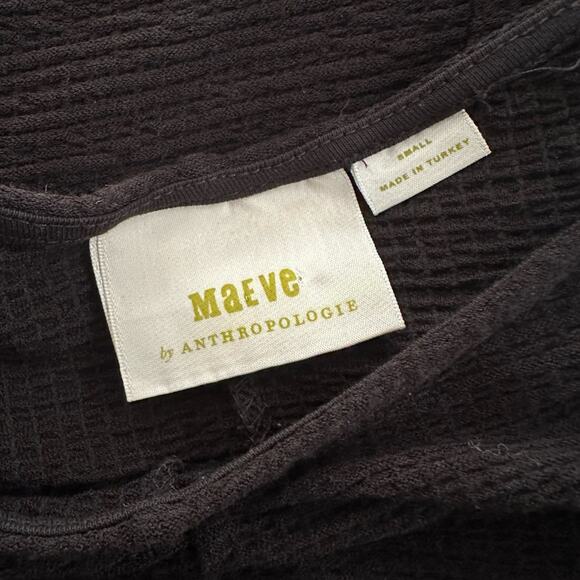 Maeve Anthropologie Stretchy Black Dolman Sleeve Gauzy Viscose Top Small - Picture 3 of 7